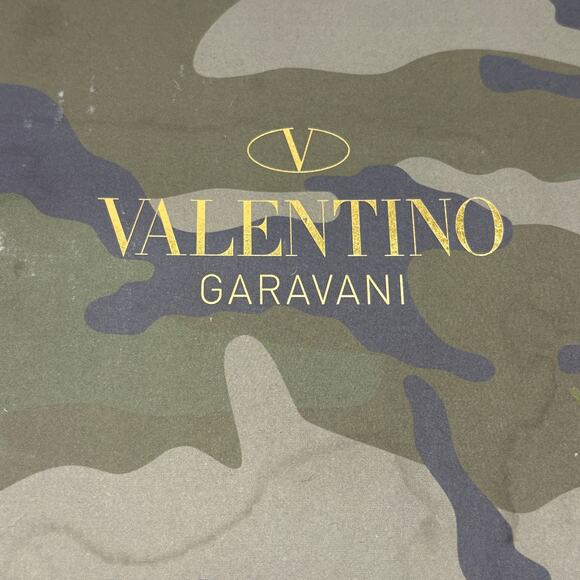 VALENTINO GARAVANI Camouflage Rockrunner Sneaker Rockstud White Grey Sz 43 - Picture 16 of 16